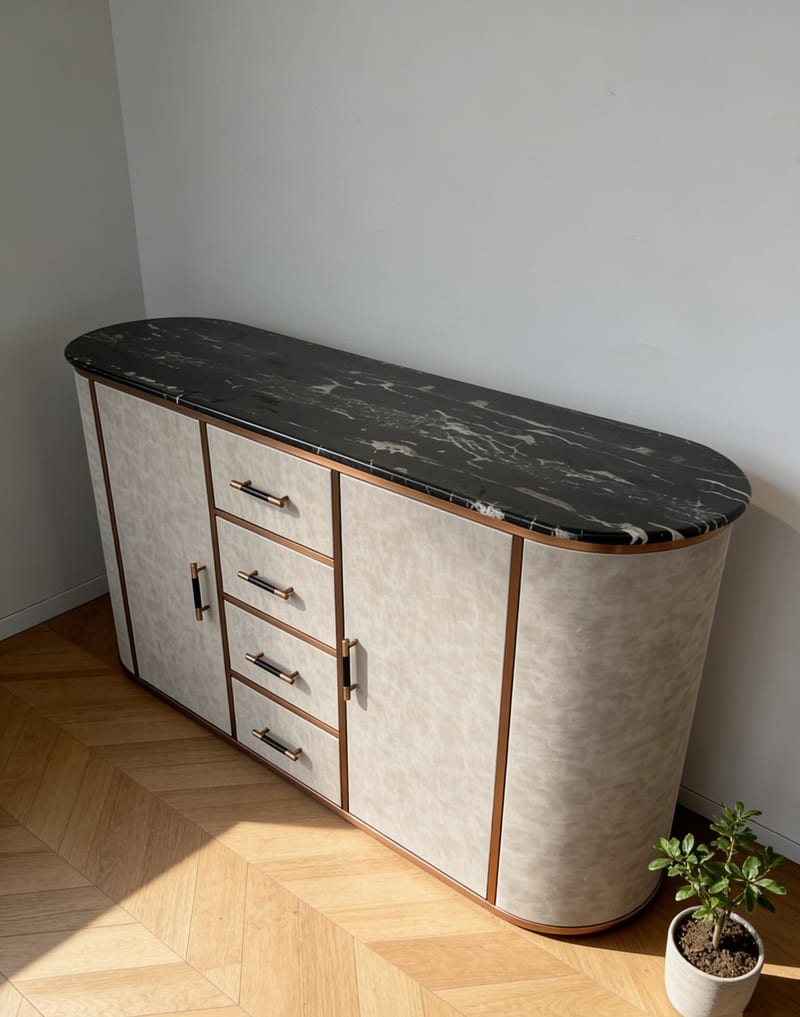 mextra YG01-01/02 Sideboard with Metal Frame