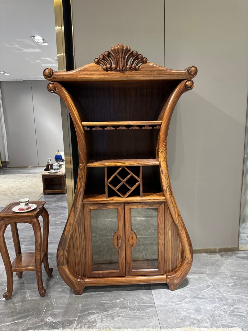 Weishi Wujinmu Solid Wood Vase-Form Multi-Purpose Cabinet