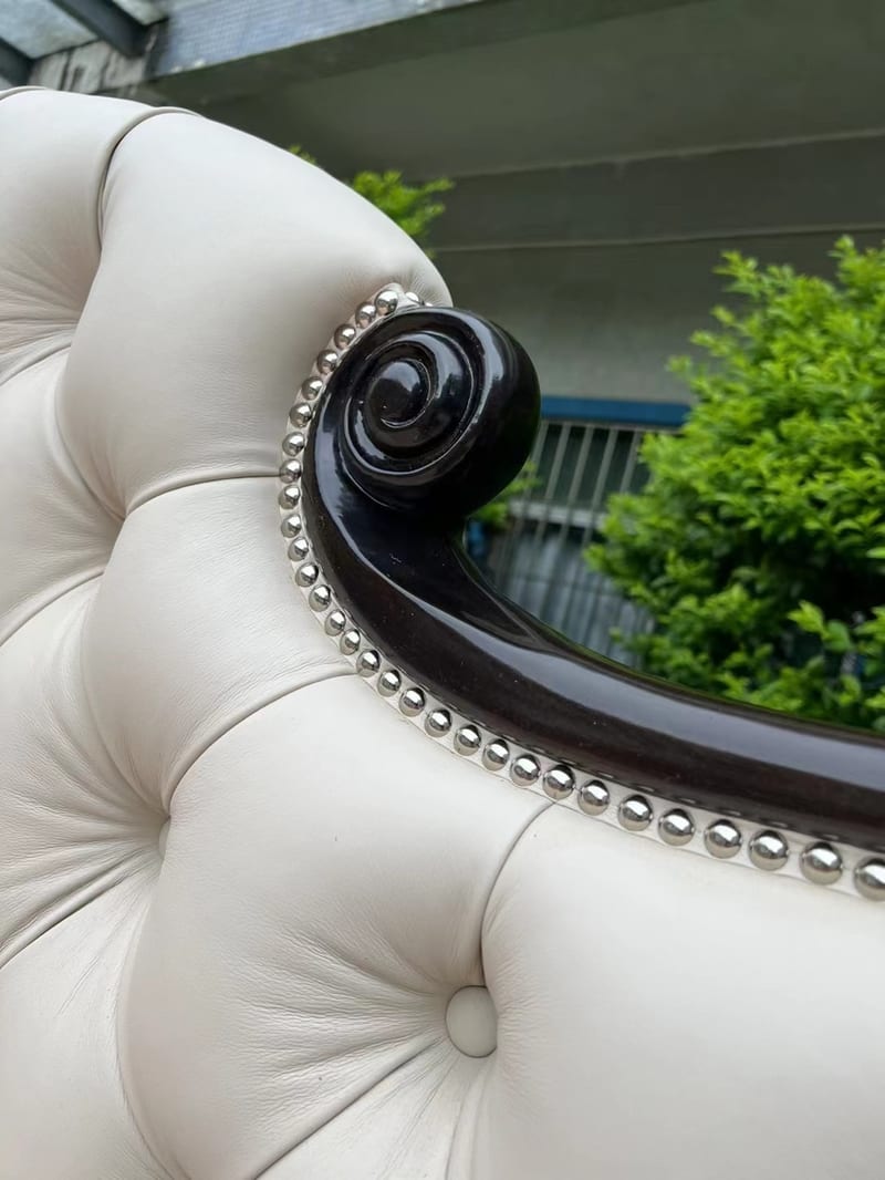 Markor Efoli Upholstered Bed in Solid Beech
