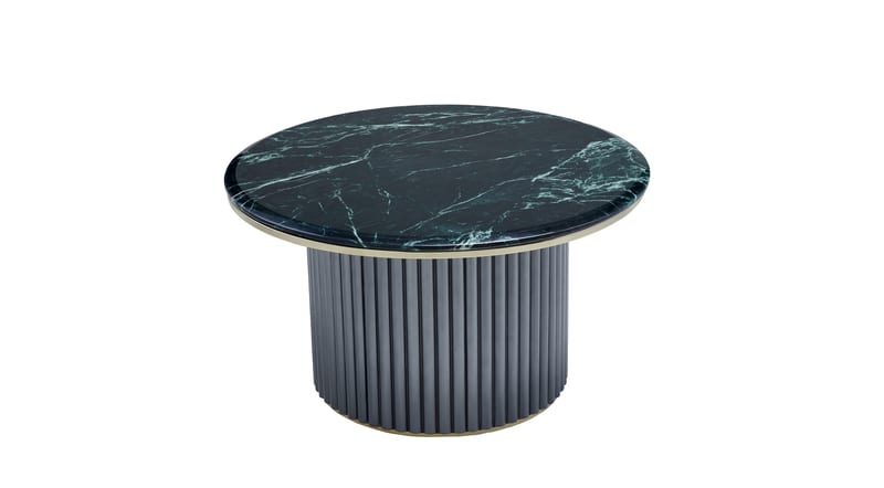 Beson BN08-15D Round Marble-Top Coffee Table