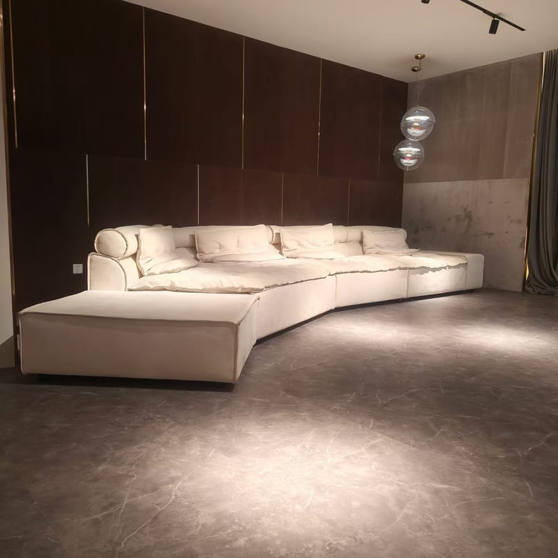 Miami Italian Leather Free-Form Sofa