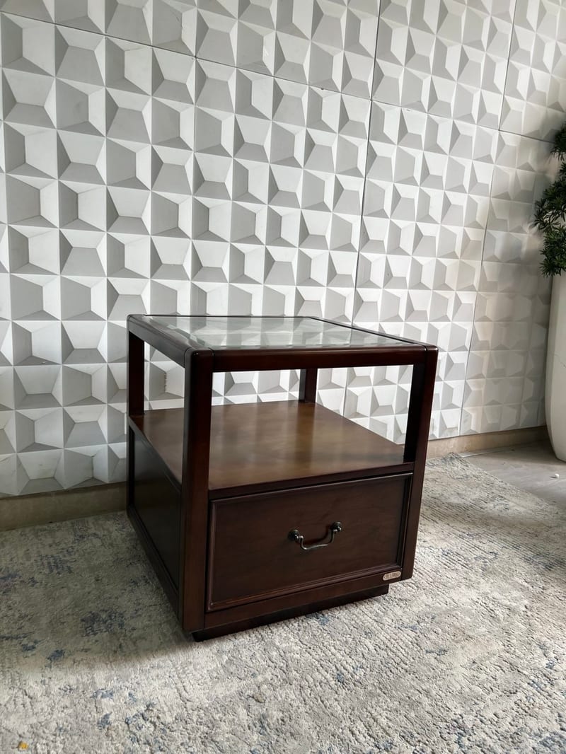 Mextra MCLD15-A Solid Wood Square Side Table & Nightstand