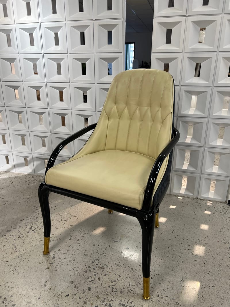 mextra MCKB13 Leather High-Back Dining & Desk Chair