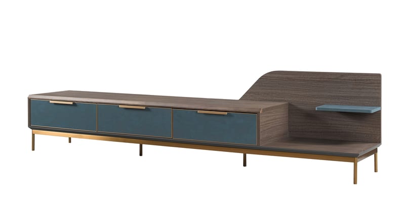 Frankf DG-99104 Walnut Veneer TV Stand