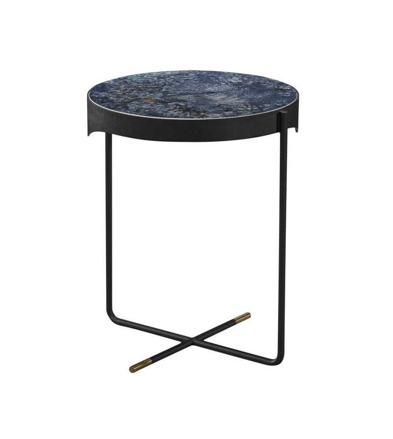 Renhao New Frankfurt Round Marble-Top Side Table