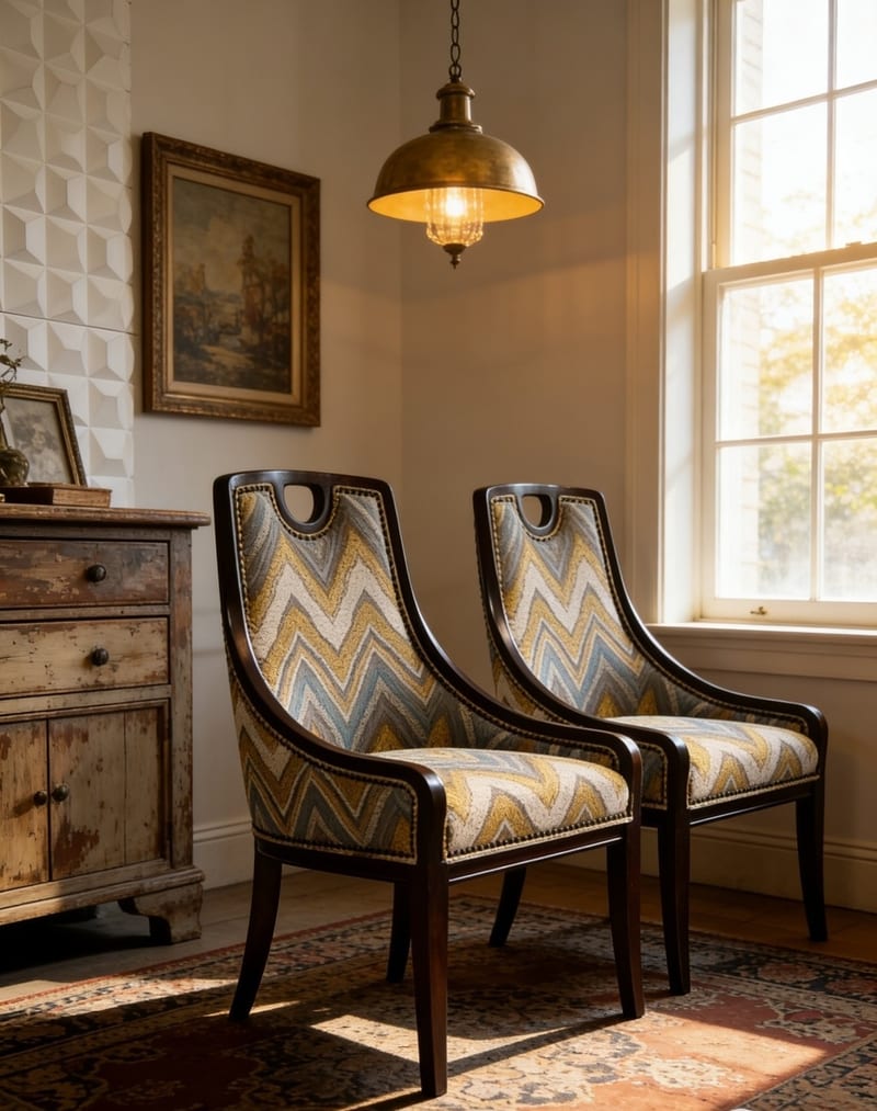 Mextra HC-CT3109 Upholstered High-Back Dining Chair