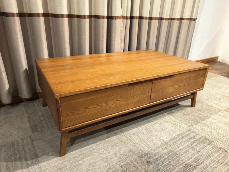 Beson S2806E-YB Solid Ash Mid-Century Coffee Table