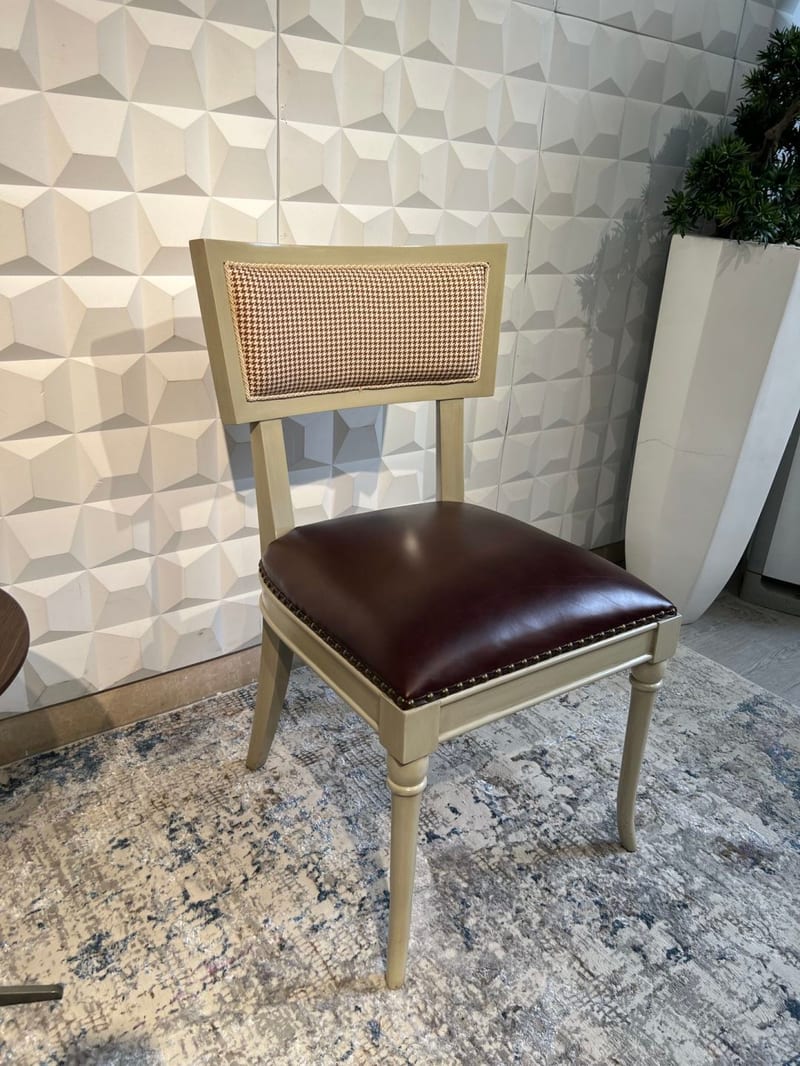 Mextra MCKB03-D Solid Wood & Leather Dining Chair