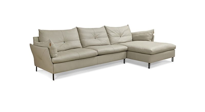 MENOIR AMS-S111 Full Leather Corner Sofa
