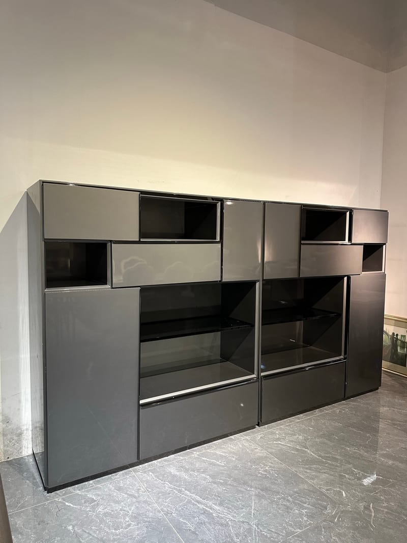 Bosen Jizhi Beini BN01-11A Metal & Glass Accent Cabinet