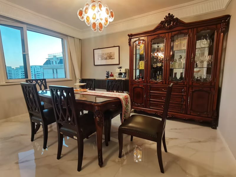 Mingrenju M818 American Solid Mahogany Dining Table