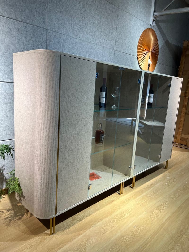 MS740-671 Solid Wood Sideboard in Silver Pear