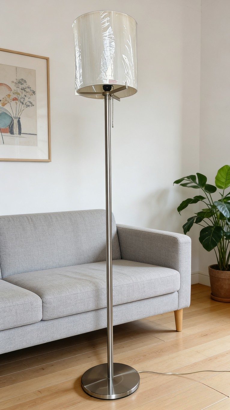 Brushed Stainless Steel Floor Lamp