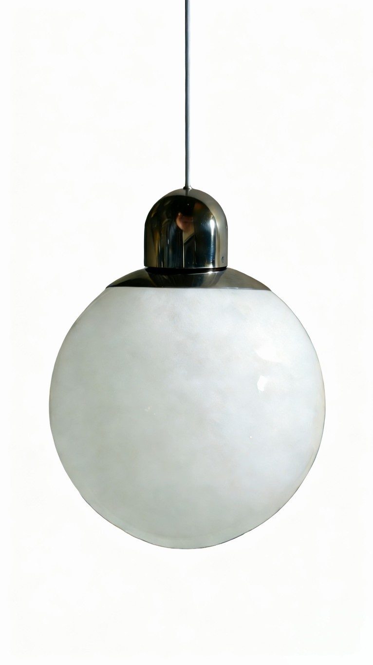 1313-BLNK Black Nickel Pendant with Frosted Glass