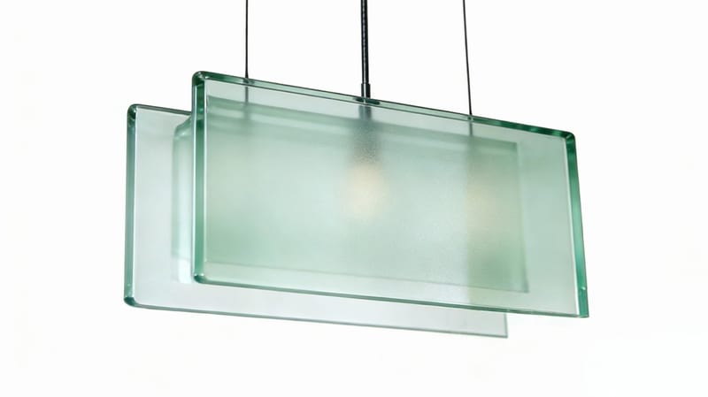 3203.13 Suspended Glass Pendant, Satin Nickel
