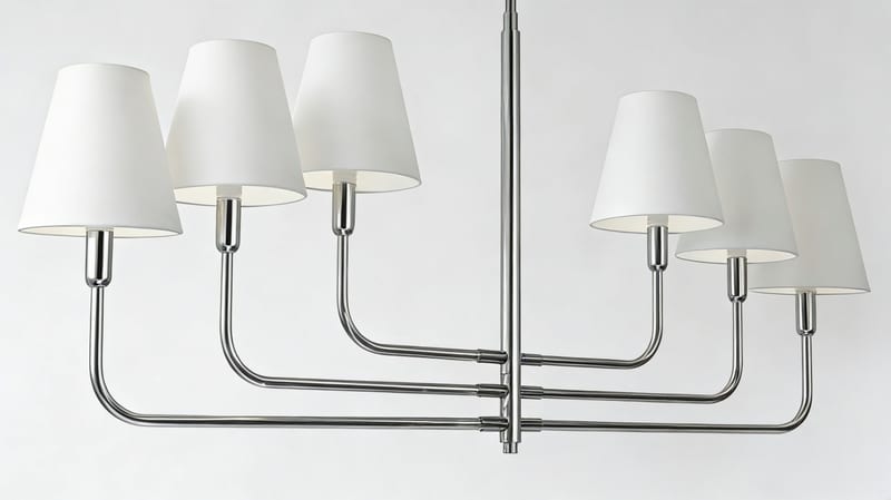 TEMPO 6-Light Pendant, Polished Nickel