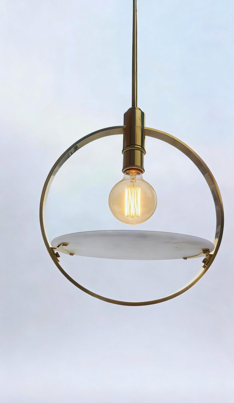 9400-AGB Aged Brass Ring Pendant
