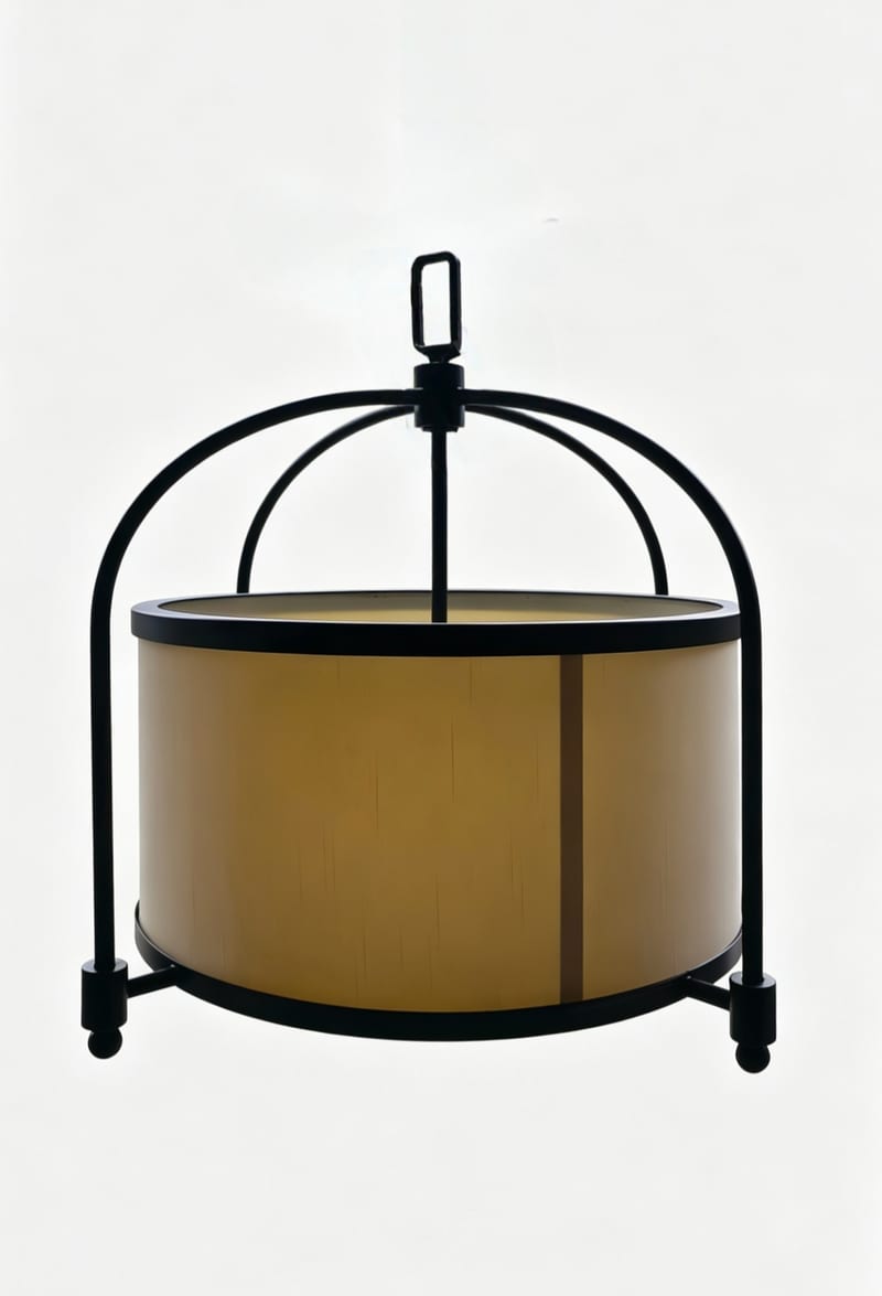 American Fabric Ring Pendant Light