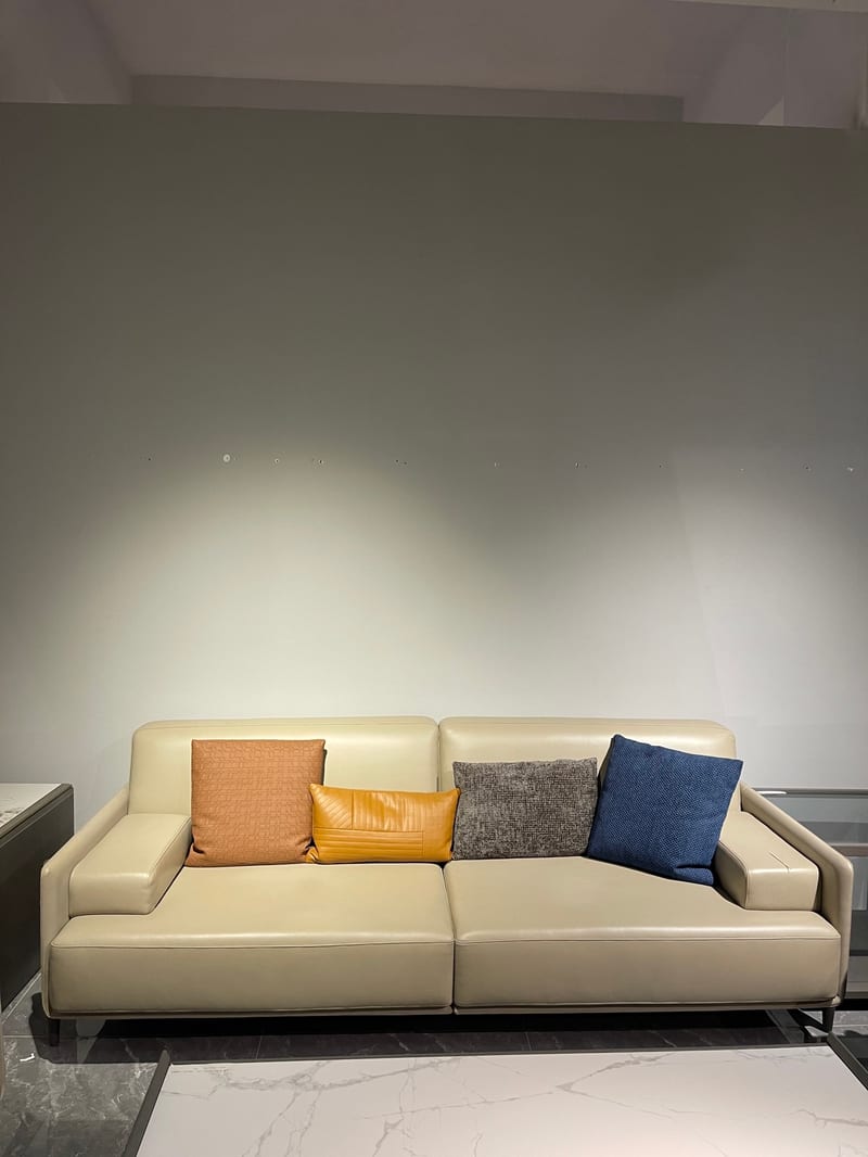 Bosen Morandi S6106 Walnut & Leather Modular Sofa
