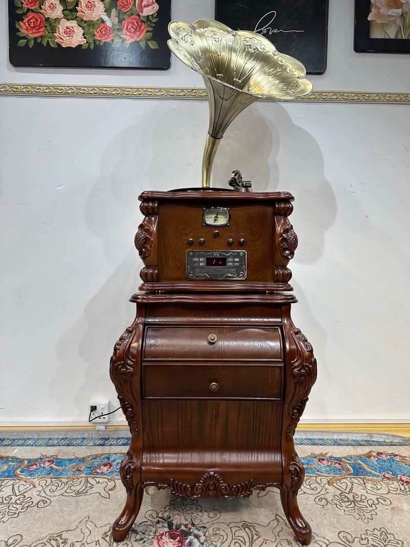 Premium Brand Mahogany Solid Wood American Gramophone LSJ002