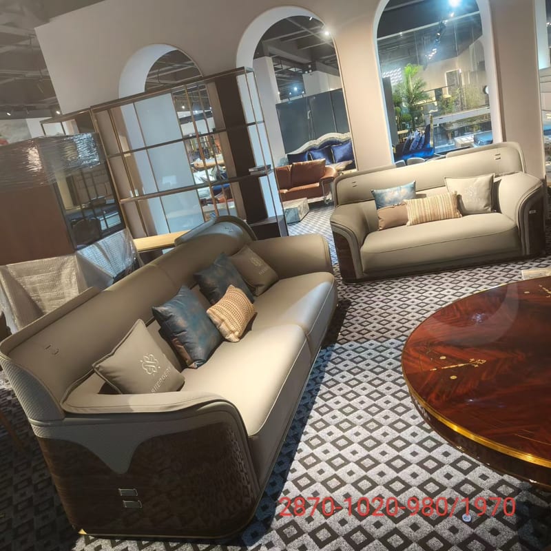 Baojule 2+4 Combination Sofa in Top-Grain Leather