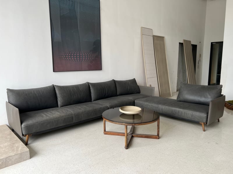 Zaojing SF09 Nubuck Leather Sectional Sofa