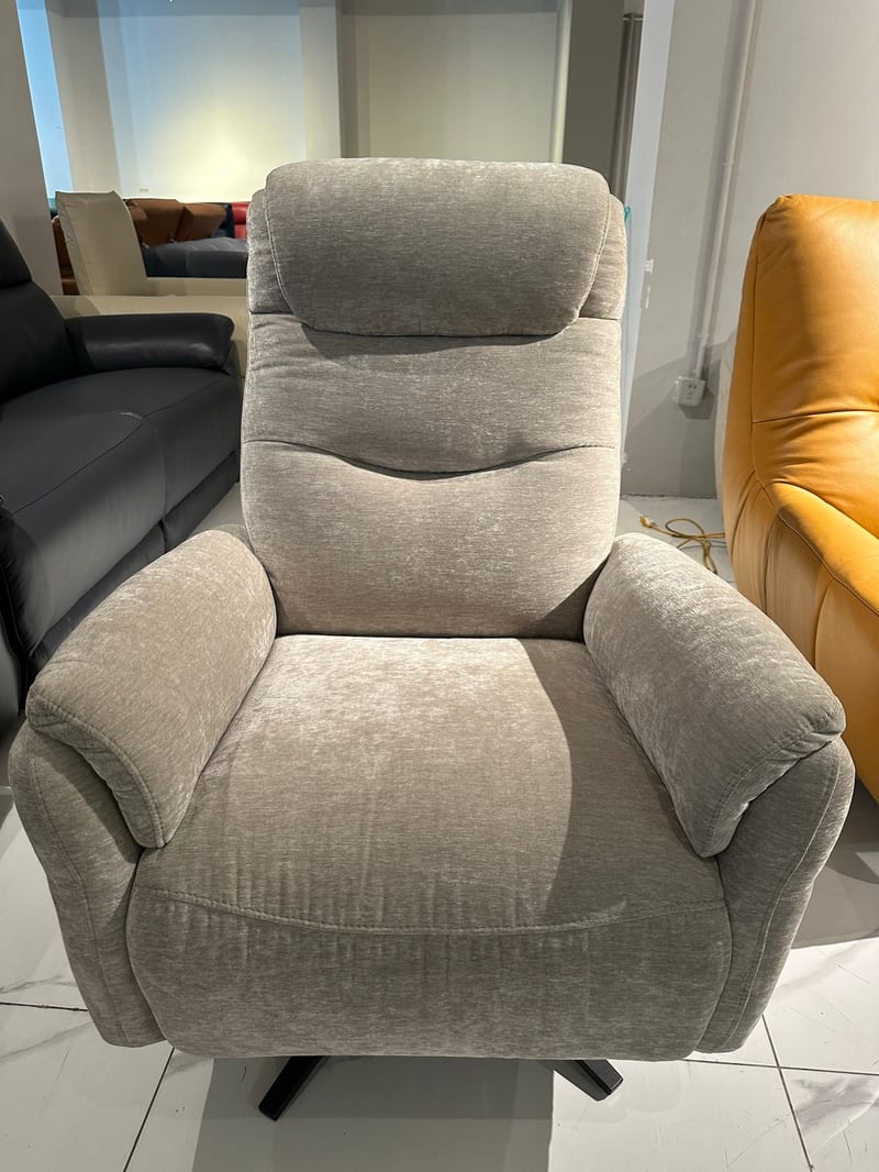 Premier 4508 Reclining Swivel Executive Chair in Light Gray Fabric