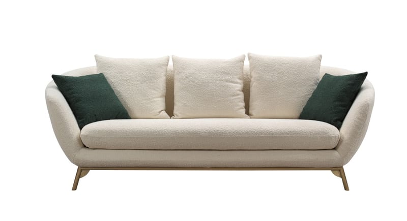 Yijian SF-99105(B+C) Modular Fabric Sofa in Imported Teddy Fleece