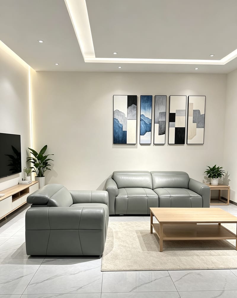 Premier 4719 Leather Sectional Sofa Bed