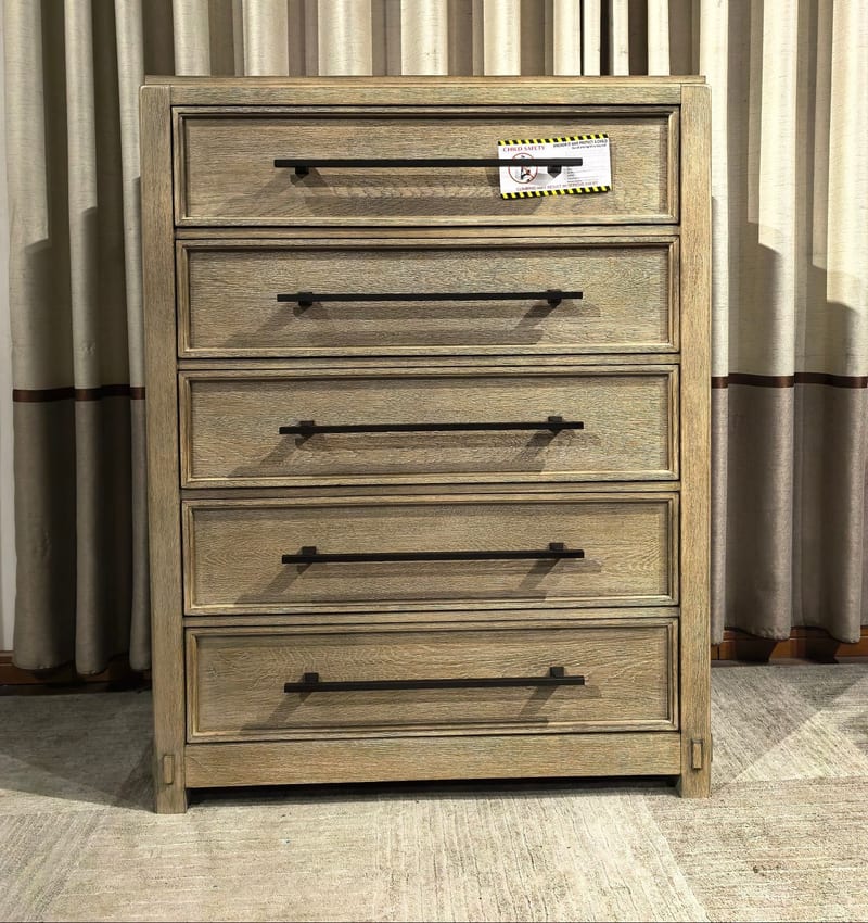 HOLLAND HOUSE 5-Drawer Dresser, White Oak Veneer