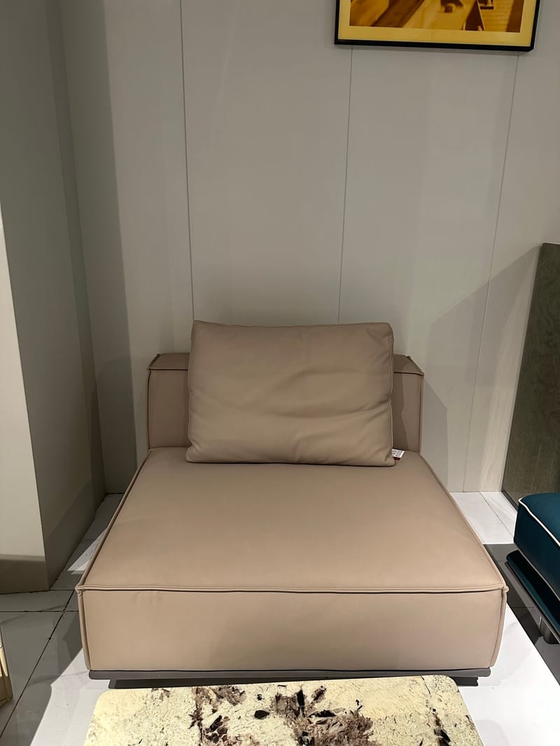 Bosen Jizhi Beini Aniline Leather Single Sofa