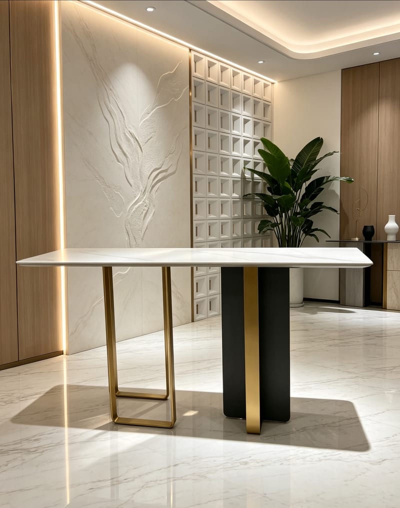 Deshang XG-102B Marble Console Table & Sofa-Back Table