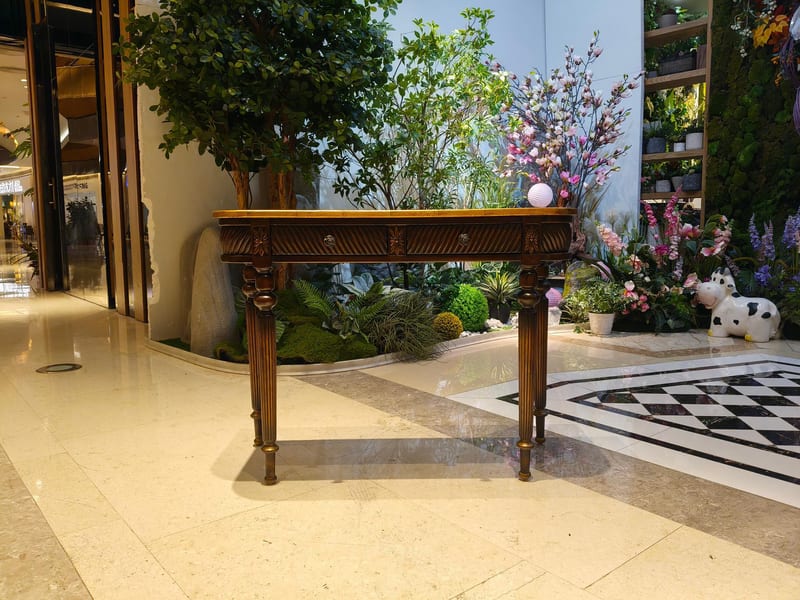 American Vintage Beech Solid Wood Desk & Console Table