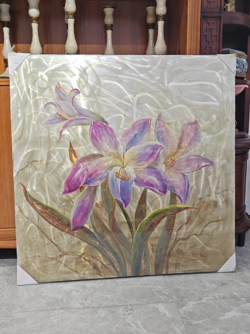 Dalang Gallery American Floral Metal Oil Painting
