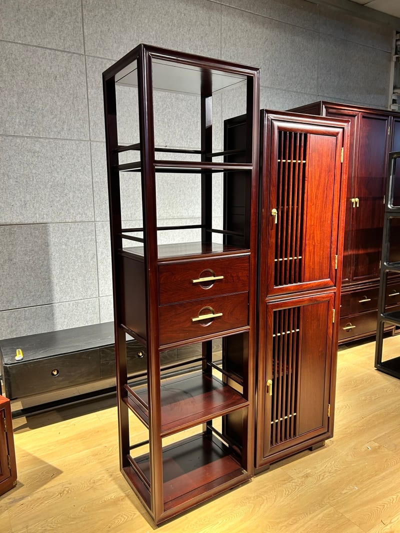 China Concept 935H5A New Chinese Rosewood Modular Bookcase