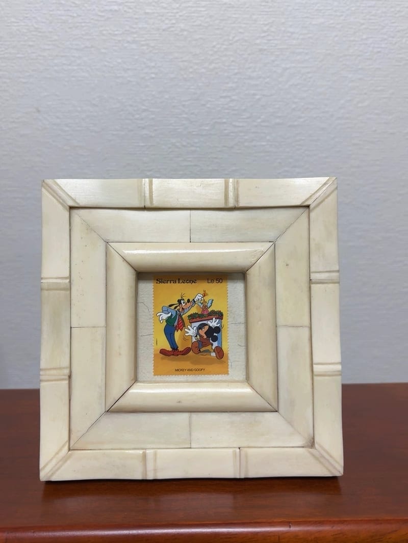 Qikezhijia Bone Inlay Square Photo Frame, Cream