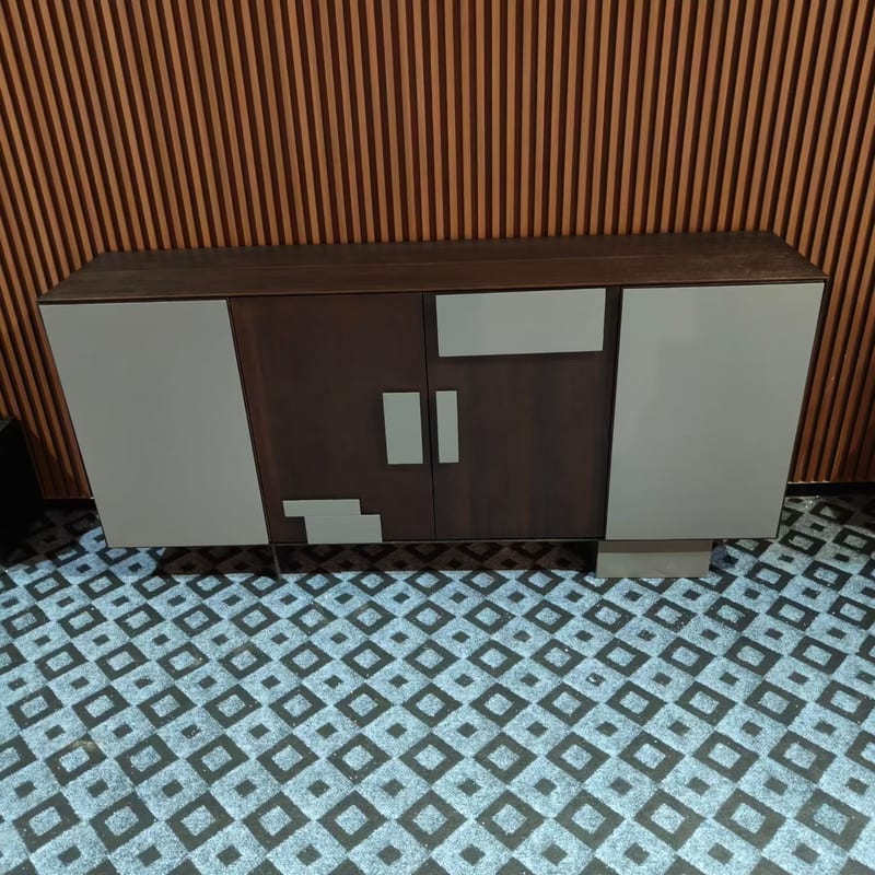 Italian Minimal Ash Veneer Sideboard