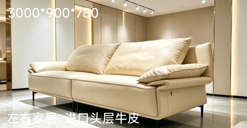 Zuoyou Imported Top-Grain Leather Sofa