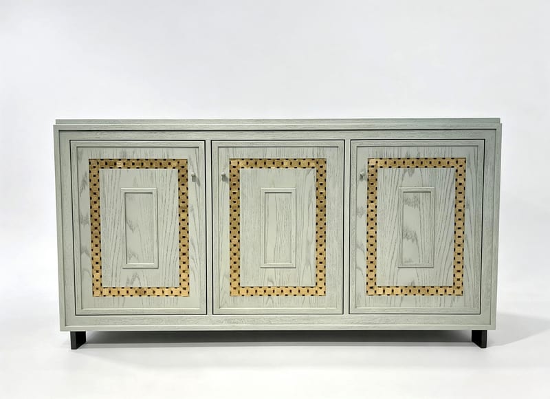 Jifanxi Qiaozhijia Mother-of-Pearl Oak Sideboard