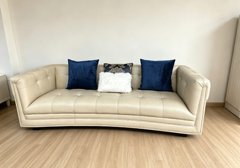 MKMJIA Imported Top-Grain Leather 3+1 Sofa Set