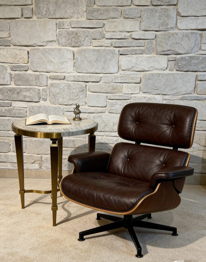 Mextra MCLD20 Round Leather Side Table