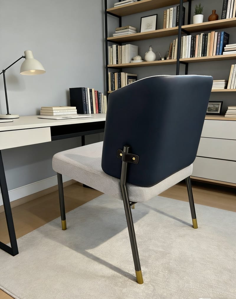 mextra YKB05 Navy Upholstered Dining Chair