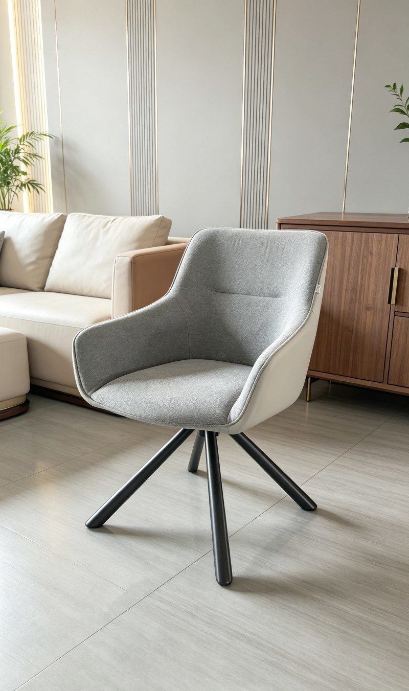 Zhihuishi Fabric Swivel Chair with Arms
