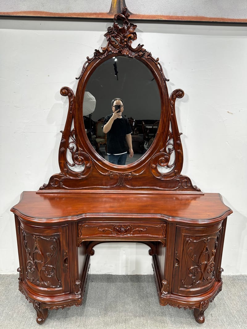Guangdong Brand American Teak Solid Wood Dresser with Mirror ZT136