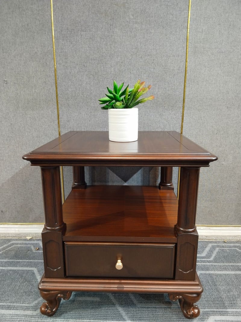 Fashilan XFJ011 American Solid Mahogany Square Side Table