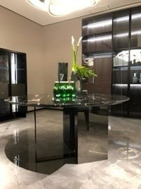 柏森 集致贝尼 BN01-5 天然大理石圆餐桌套装
