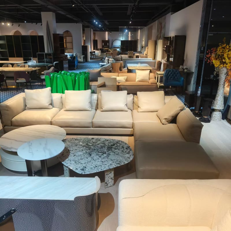 Italian Leather Corner Sofa