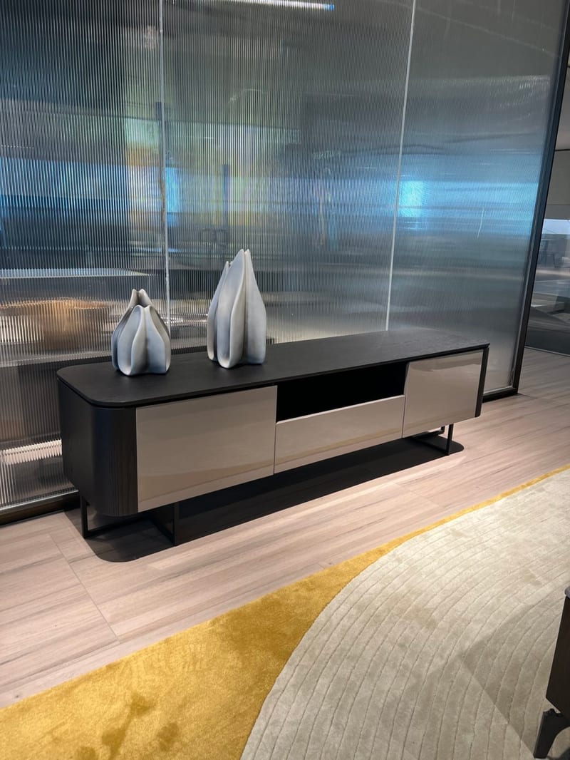 MENOIR Contemporary Black TV Stand