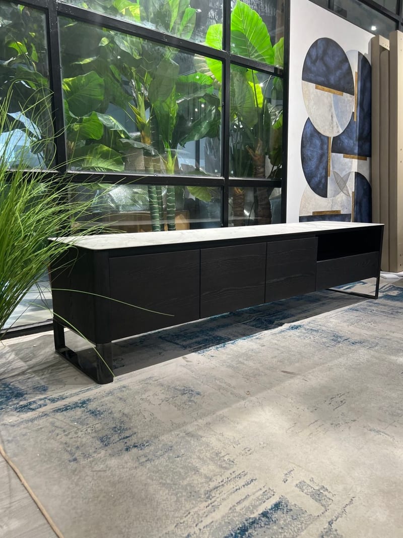 MENOIR Sintered Stone & Ash TV Stand BMS-DG-273