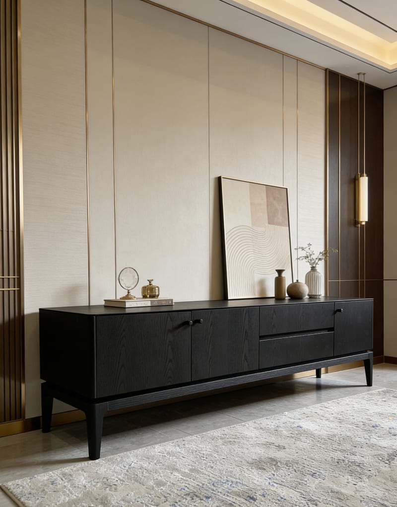 MENOIR BMS-DG-271 Solid Wood TV Stand